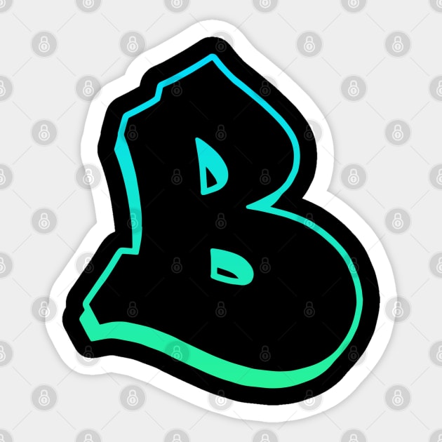 Letter B - Outline Sticker by Dmitri